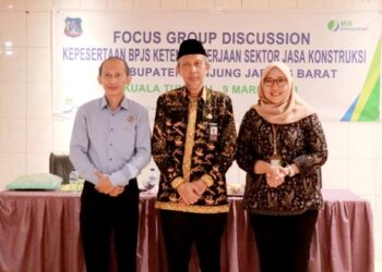 Agus Sanusi Hadiri FGD Kepesertaan BPJS Ketenagakerjaan Sektor Jasa Industri di Tanjabbar