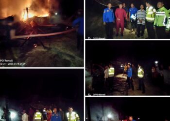 Kebakaran Muara Papalik  Hanguskan 1 Rumah Warga