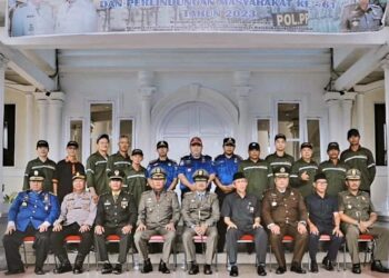 Gelar Upacara HUT Satpol PP, Damkar dan Satlinmas, Bupati Bacakan Sambutan Mendagri 