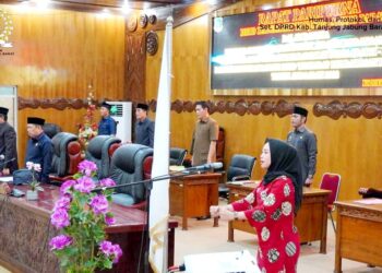 H. Abdullah Pimpin Rapat Paripurna Penyampain Bupati Terhadap Pandangan Umum Fraksi-Fraksi
