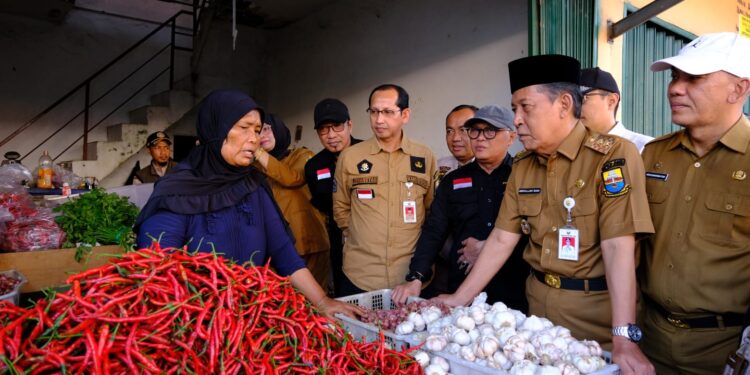 Jelang Hari Raya Idul Fitri, Wagub Sidak Pasar Pastikan Harga Bahan Pokok Stabil dan Stok Aman