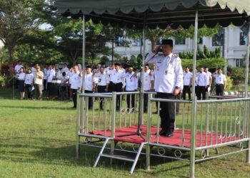 Pimpin Upacara Pasca Lebaran, Al Haris Tekankan Kedisiplinan Guna Tingkatkan Kinerja