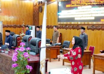 DPRD Tanjabbar Gelar Rapat Paripurna Penyampain Bupati Terhadap Pandangan Umum Fraksi-Fraksi