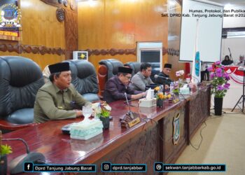 DPRD Tanjabbar Gelar Paripurna Ketiga,  Penetapan Pansus Ranperda RTRW Tahun 2023-2043