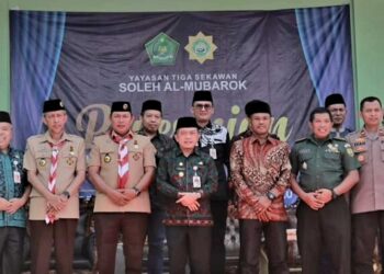 Ikut Resmikan MTs Soleh Al-Mubarok, Wabup, Apresiasi Yayasan Tiga Sekawan