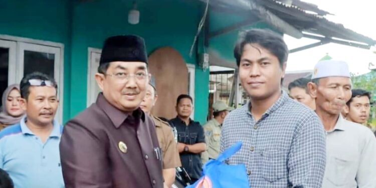 Angin Kencang Rusak Runah Warga Tungkal Harapan, Bupati Turut Berbelasungkawa 