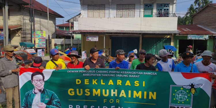DPC PKB Tanjabbar Didukung Komunitas Abang Becak Gelar Deklarasi Dukung Gus Imin Capres 2024