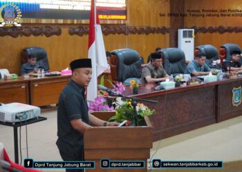 DPRD Tanjabbar Gelar Paripurna Pertama Penyampaian Nota Rancangan KUA dan PPAS TA 2023