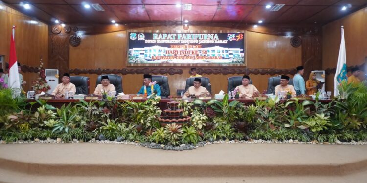 Peringatan Hari Jadi Tanjabbar Ke-58, DPRD Gelar Rapat Paripurna 