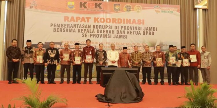 Ketua DPRD Tanjabbar Ikuti Rakor Pemberantasan Korupsi di Provinsi Jambi