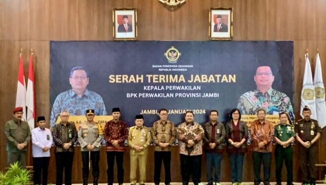 Ketua DPRD Jambi Hadiri Serah Terima Jabatan Kepala BPK Perwakilan Provinsi Jambi