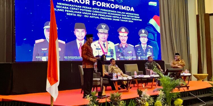 Ketua DPRD Jambi Hadiri Rakor Deteksi Potensi Ganguan Kamtibmas Jelang Pemilu