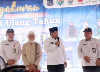HUT Desa Muntialo, Bupati Himbau Masyarakat Manfaatkan Lahan Kosong Tanam Padi
