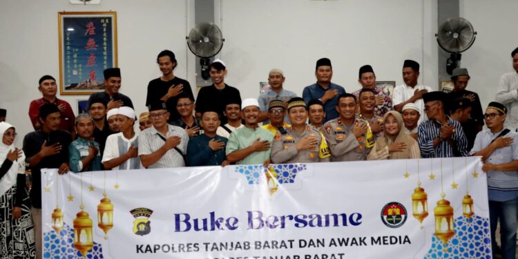 Jalin Silaturahmi Bulan Ramadhan, Polres Tanjab Barat Gelar Bukber Bersama Awak Media