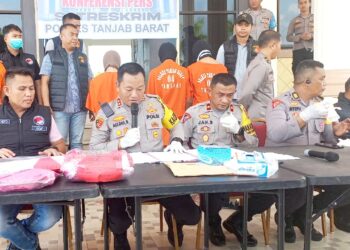 Polres Tanjab Barat Berhasil Gulung Komplotan Curanmor Yang Resahkan Masyarakat 
