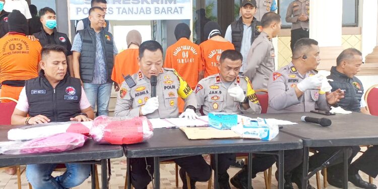 Polres Tanjab Barat Berhasil Gulung Komplotan Curanmor Yang Resahkan Masyarakat