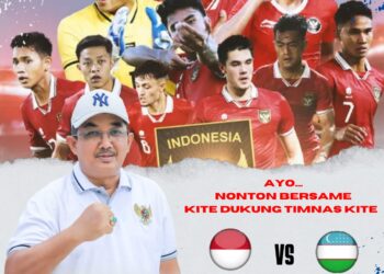 Dukung Timnas Anwar Sadat Gelar Nobar Semifinal Piala Asia U-23