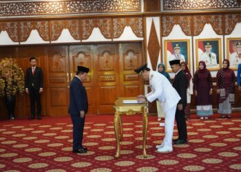 Lantik Varial Adhi Putra Pj. Bupati Tebo, Gubernur Al Haris Tekankan Jaga dan Kawal Pelaksanaan Pilkada 2024