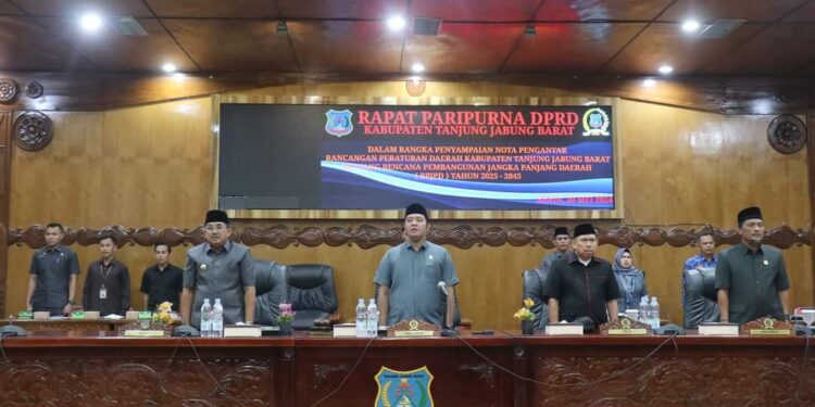 DPRD Tanjabbar Gelar Paripurna Pertama Penyampaian Nota Pengantar Ranperda