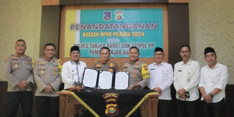 Saksikan Penandatanganan  NPHD, Bupati Sebut Merupakan Bentuk Kepedulian Pemkab Terhadap Pilkada