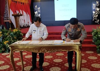 Gubernur Al Haris dan Kapolda Jambi Tandatangani NPHD Dana Pengamanan Pilkada 2024 Senilai Rp 25 M