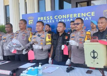 Kembali Polres Tanjab Barat Berhasil Amankan Seorang Pelaku Pembakaran Lahan 
