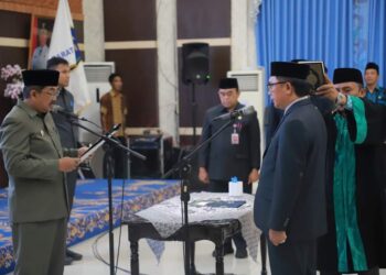 Lantik Pejabat Sekretaris Daerah, Bupati Pinta Dahlan Jaga Kepercayaan 
