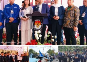 Ribuan Warga Kawal Pendaftaran YPN-YESS Sebagai Bakal Calon Bupati dan Wakil Bupati OKU