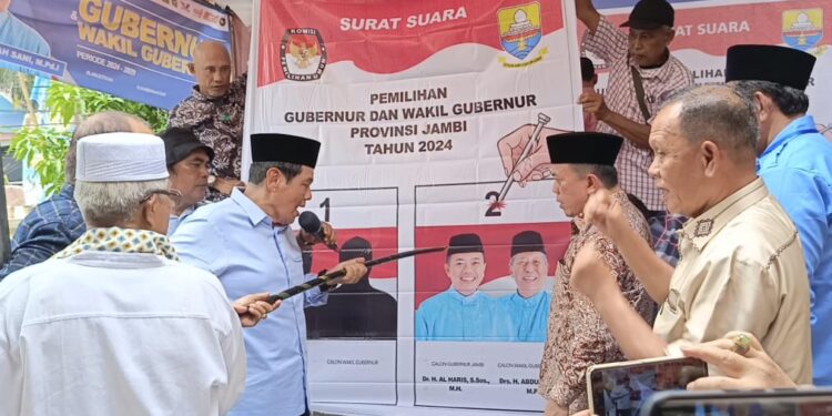 Al Haris Ajak Warga Jambi Coblos Nomor 2 Haris-Sani