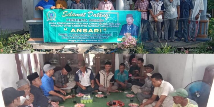 Anggota DPRD Tanjabbar Ansari, Jemput Aspirasi Warga Kelurahan Teluk Nilau