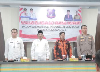 Bupati Tanjab Barat Kukuhkan Pengurus Baru Pemuda Pancasila dan Gaungkan Bela Negara