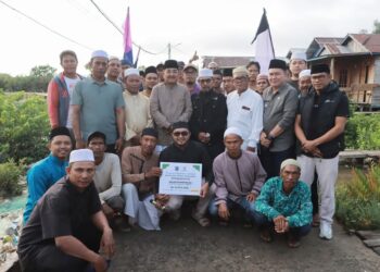 Pembangunan Masjid Daarun Najah Dimulai, Bupati Anwar Sadat Gelontorkan Bantuan Rp 15 Juta