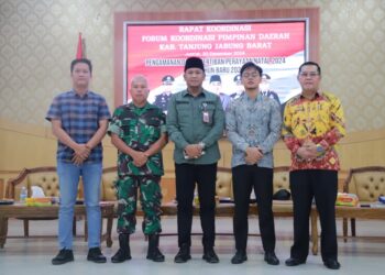 Sekda Tanjab Barat Pimpin Rakor Forkopimda, Pastikan Kesiapan Pengamanan Nataru