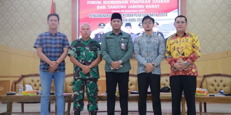 Sekda Tanjab Barat Pimpin Rakor Forkopimda, Pastikan Kesiapan Pengamanan Nataru