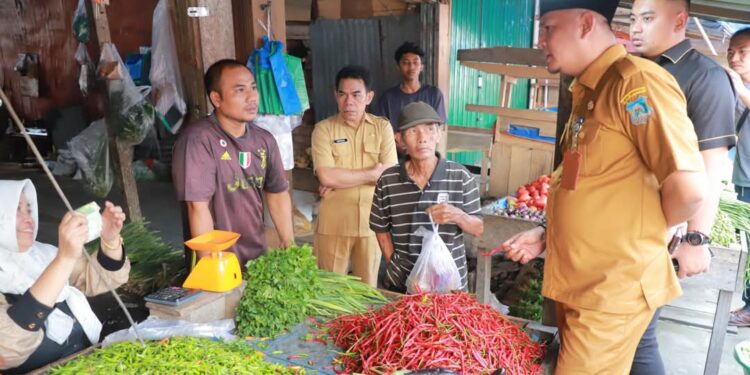 Jelang Nataru 2024, Sekda Tanjab Barat Sidak Harga Sembako di Kuala Tungkal