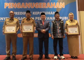Buptlati Anwar Sadat Bawa Pemkab Tanjab Barat Raih Penghargaan bergengsi dari Ombudsman RI