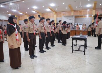 Resmi Dilantik, Anwar Sadat Siap Wujudkan Pramuka Tanjab Barat Lebih Aktif dan Inspiratif
