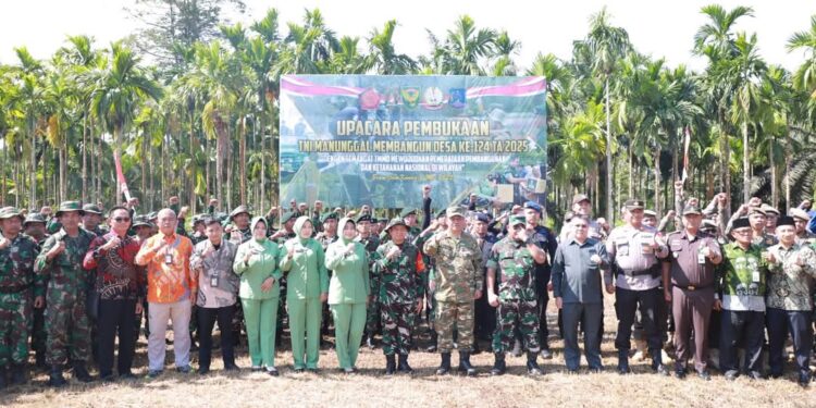 Anggota DPRD Tanjab Barat Hadiri Pembukaan TMMD ke-124 di Bram Itam: Sinergi Membangun Desa
