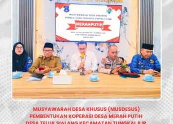Pembentukan Koperasi Desa Merah Putih di Tanjab Barat Sudah 100 Persen