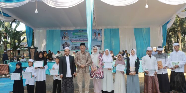 Haul dan Haflah Akhirussanah Ponpes Al-Husna, Wabup Katamso Teken Pembangunan Kelas Baru