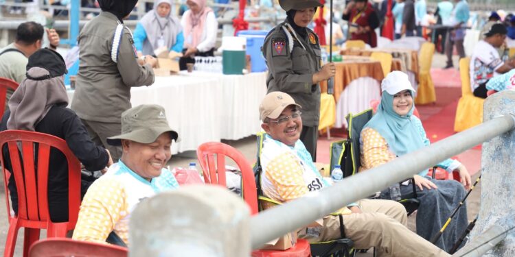 Semarak HUT RI dan Tanjab Barat, Pemkab Gelar Lomba Mancing Forkopimda dan OPD