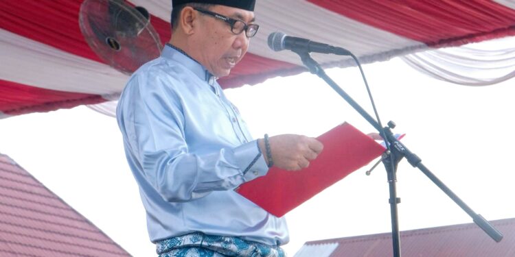 Momen Khidmat di Alun-Alun Kuala Tungkal, Ketua DPRD Sampaikan Pesan Persatuan di Hari Jadi Tanjab Barat