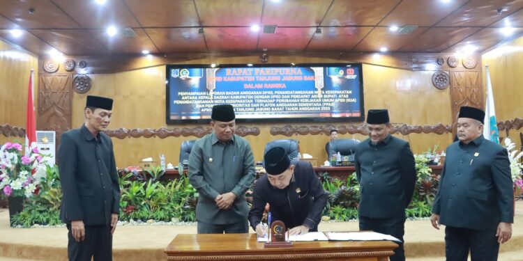 Paripurna DPRD Tanjab Barat: Perubahan KUA-PPAS APBD 2025 Resmi Disepakati