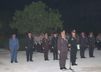 Malam Sakral, Kapolres Bersama Forkopimda Kenang Jasa Pahlawan di TMP Yudha Satria