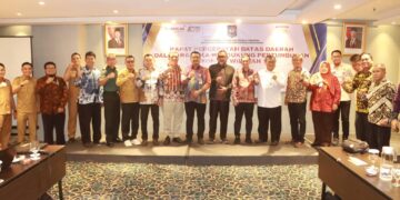 Dipimpin Wabup Katamso, Tanjab Barat Dorong Kepastian Batas Wilayah ke TPBD Pusat