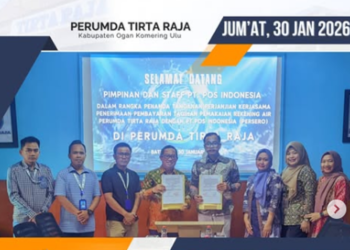 Perumda Tirta Raja Gandeng PT Pos Indonesia, Pembayaran Tagihan Air Kini Makin Mudah