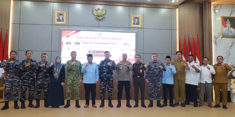 Sinergi Maritim Diperkuat, Anwar Sadat Terima Kunker Danlanal dengan Hangat