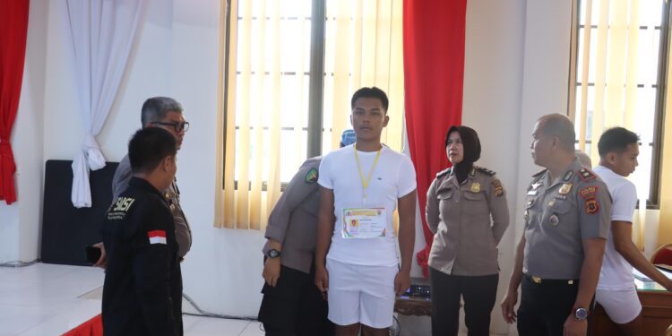 Rikmin Awal Penerimaan Polri 2026 Dimulai, 63 Peserta Diverifikasi di Polres Tanjab Barat
