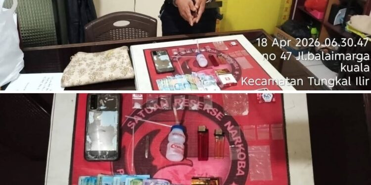 Pengedar Sabu Dibekuk di Batang Asam, Barang Bukti Disembunyikan di Jok Motor