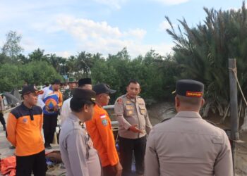 Polres Tanjabbar Selidiki Kecelakaan Kerja Jembatan Penyebrangan Sungai Landak